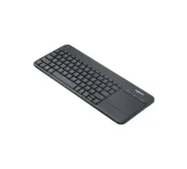 Logitech Bezvadu skārienjutīgā tastatūra K400 Plus (Black, vācu izkārtojums) | 920-007127 | 5099206059252