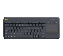 Logitech Bezvadu skārienjutīgā tastatūra K400 Plus (Black, vācu izkārtojums) | 920-007127 | 5099206059252