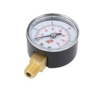 Manometer; 0÷10bar; non-aggressive liquids,inert gases; 40mm | M40R.PL010G18  | M40R.PL010G18