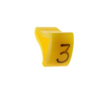 Markers; Marking: 3; 10÷16mm; H: 21mm; A: 15mm; -30÷100°C; leaded | MZ-4/3 | MZ-4/3