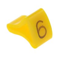 Markers; Marking: 6; 10÷16mm; H: 21mm; A: 15mm; -30÷100°C; leaded | MZ-4/6 | MZ-4/6