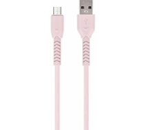 Maxlife MXUC-04 cable USB - microUSB 1,0 m 3A pink (OEM0100846) | OEM0100846  | 5900495875167 | OEM0100846