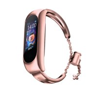 Metal bracelet for Xiaomi Mi Band 3 / 4 / 5 / 6 band strap - pink | 5907769332708 | 5907769332708 | 39269097
