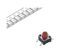 Microswitch TACT; SPST-NO; Pos: 2; 0.05A/12VDC; SMT; 2.55N; 5mm | TL3305BF260QG  | TL3305BF260QG