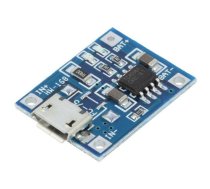 Mini USB 5V TP4056 1A Lithium Li Battery LED Charger Module | OKY3402