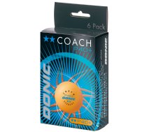 Table tennis ball DONIC P40+ Coach 2 star  6 pcs Orange | 827DO550276  | 4250819026470 | 550276