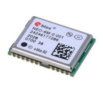 Module: GPS; ±2m; NMEA,RTCM,UBX; -161dBm; 2.7÷3.6VDC; SMD; -40÷85°C | NEO-6M-0  | NEO-6M-0