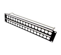 Mounting adapter; patch panel; screw; 19x24mm; rack; Height: 2U | CP30155  | CP30155