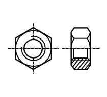 Nut; hexagonal; M3; 0.5; A2 stainless steel; 5.5mm; BN 628; DIN 934 | B3/BN628  | 1241443