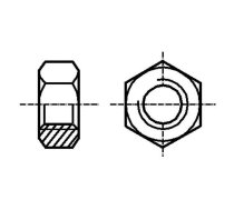 Nut; hexagonal; M4; 0.7; steel; Plating: black finish; H: 3.2mm; 7mm | B4/BN116  | 1089331
