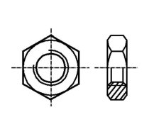 Nut; hexagonal; M5; 0.8; steel; Plating: zinc; H: 2.7mm; 8mm; BN 125 | B5/BN125  | 1090836