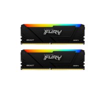 Operatīvā atmiņa Kingston Fury Beast RGB 32GB Black | KF432C16BB2AK2/32