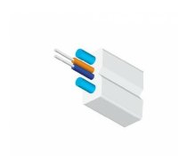 Optiskās Šķiedras FTTH kabelis, 4 Šķiedras /SM/ G657.A /1000 meter per drum, white LSZH jacket | NO-FTTH-4F-LSZH  | 3100000012953