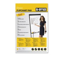 Papīra bloks BI-OFFICE Flipchart ar izmēru 90x65 cm, balts, 50 lapas blokā | 100-09154  | 5603750550259