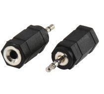 Pāreja 2.5mm Kontaktdakšiņa - 3.5mm Ligzda | AD/2.5-M:3.5-F | AD/2.5-M:3.5-F