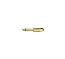 Pāreja 6.35mm mono spraudnis - RCA ligzda, metāla | AD/6.3-M:RCA-F/M | AD/6.3-M:RCA-F/M