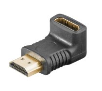 Pāreja HDMI spraudnis - HDMI ligzda leņķis 270 grādi | AD/HDMI-F:HDMI-M/RA | 4040849517273