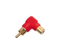 Pāreja RCA Kontaktdakšiņa Ligzda sarkana 90° | AD/RC-M:F/90-R | AD/RC-M:F/90-R