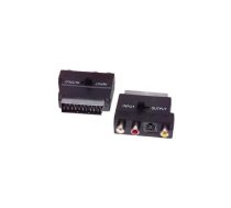 Pāreja SCART:M - 3RCA:F+SVHS:F ar slēdzi | AD/SC-M:3RC+SVH | AD/SC-M:3RC+SVH