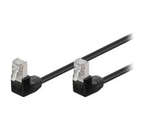 Patch cord; F/UTP; 5e; stranded; CCA; PVC; black; 2m; 26AWG | F/UTP5-2X90-020BK  | 96079