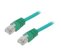 Patch cord; F/UTP; 5e; stranded; CCA; PVC; green; 1m; 26AWG | PP22-1M/G  | PP22-1M/G