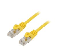 Patch cord; F/UTP; Cat 6; RJ45 plug; stranded; CCA; 0.25m; PVC | PP6-0.25M/Y | PP6-0.25M/Y