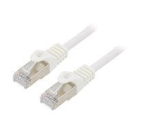 Patch cord; F/UTP; Cat 6; RJ45 plug; stranded; CCA; 0.25m; PVC | PP6-0.25M/W | PP6-0.25M/W