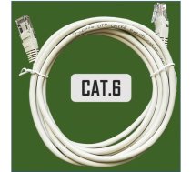 Patch cord | Patch Kabelis | Patch cable | 0.25m | CAT6 | UTP | 25cm | ElectroBase ® | K8100GR.025  | 3100000086879