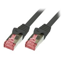 Patch cord; S/FTP; 6; stranded; Cu; LSZH; black; 10m; 27AWG | CQ2093S  | CQ2093S