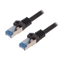 Patch cord; S/FTP; 6a; stranded; Cu; LSZH; black; 10m; 26AWG | CQ4093S  | CQ4093S