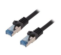 Patch cord; S/FTP; 6a; stranded; Cu; LSZH; black; 500mm; 26AWG | CQ4023S  | CQ4023S
