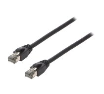 Patch cord; S/FTP; Cat 8.1; stranded; Cu; LSZH; black; 10m; 26AWG | CQ8093S  | CQ8093S