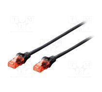 Patch cord; U/UTP; 5e; stranded; CCA; PVC; black; 10m; 26AWG | DK-1512-100/BL  | DK-1512-100/BL