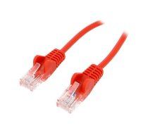 Patch cord; U/UTP; Cat 6; RJ45 plug,both sides; stranded; CCA; 2m | U/UTP6-CCA-020RD | 68401