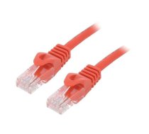 Patch cord; U/UTP; Cat 6; RJ45 plug,both sides; stranded; CCA | PP6U-0.5M/R | PP6U-0.5M/R