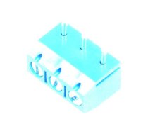 PCB terminal block; straight; 5mm; ways: 3; on PCBs; terminal; blue | XY301RA-3P-5.0-BL  | XY301RA-3P 5.0MM BLUE