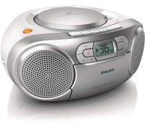 PHILIPS CD magnetola ar kaseti, sudraba (AZ127/12) | AZ127/12 | 8712581660192