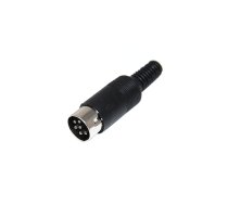 Plug; DIN mini; male; PIN: 4; soldering; for cable | MDC-004  | MDC-004