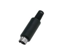 Plug; DIN mini; male; PIN: 8; soldering; for cable | MDC-008