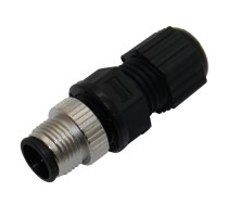 Plug; M12; PIN: 4; male; A code-DeviceNet / CANopen; for cable | 12-04BMMA-SL8001  | M12A-04BMMA-SL8001