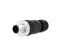 Plug; M12; PIN: 4; male; A code-DeviceNet / CANopen; for cable | MX-1200710038  | 1200710038