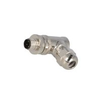 Plug; M12; PIN: 4; male; D code-Ethernet; for cable; screw terminal | T4113512041-000  | T4113512041-000