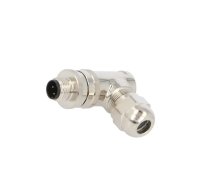 Plug; M12; PIN: 4; male; D code-Ethernet; for cable; screw terminal | T4113511041-000  | T4113511041-000