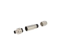 Plug; M12; PIN: 4; male; D code-Ethernet; for cable; screw terminal | J80026A0200  | J80026A0200