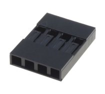 Plug; pin strips; MTE; female; PIN: 4; w/o contacts; 2.54mm; 1x4 | MTE-04  | MTE-04