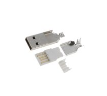Plug; USB A; soldering | USBA-W  | DS1107-WN0