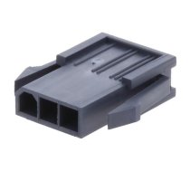 Plug; wire-wire; male; Mini-Fit Jr; 4.2mm; PIN: 3; crimped; black | MX-172646-0312  | 172646-0312