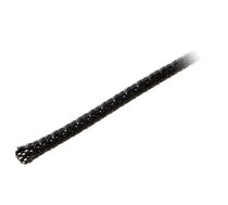 Polyester braid; ØBraid : 10÷20mm; polyester; black; -50÷150°C | HELU-98143  | HGP 10-20MM
