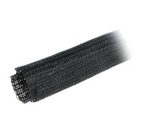 Polyester braid; ØBraid : 50.8mm; polyester; black; -70÷125°C | G1302IN-BK008  | GRP1302IN BLACK 25 FT
