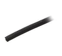 Polyester braid; ØBraid : 6.35mm; polyester; black; -70÷125°C | G1301/4-BK007  | GRP1301/4 BLACK 50 FT